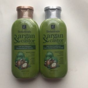 Elastine Botanicals Argan & Castor. Anti-Frizz Sampoo & Conditioner.
